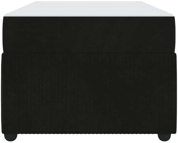 vidaXL Bettrahmen mit Matratze Schwarz 80 x 200 cm Stoff 3398323 Bild 5