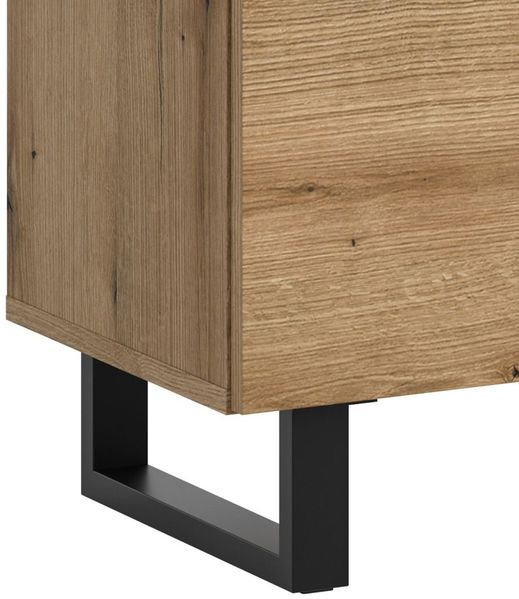 Sideboard Gelia in Eiche und schwarz 120 cm Bild 4