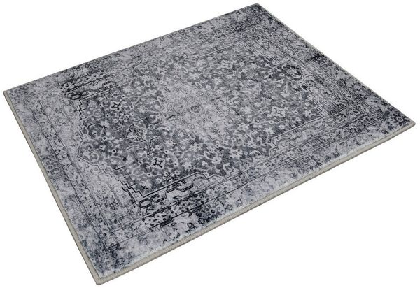 Wecon home Badematte Ralph, Höhe 0,5 mm, fußbodenheizungsgeeignet, Polyester, rechteckig, Vintage, waschbar, rutschfest, schnell trocknend, weich, Badteppich