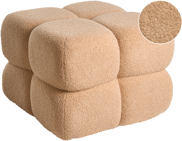Pouf CALIENTE Bouclé Beige