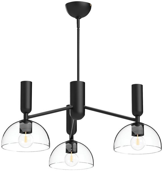 Elstead Lighting Jude Pendelleuchte 3-flammig Schwarz