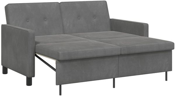 vidaXL Schlafsofa Dunkelgrau Stoff 42033353 Bild 2