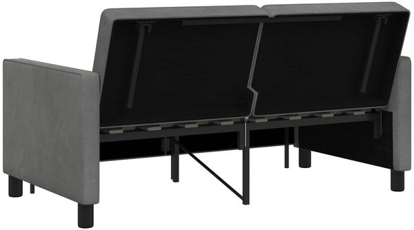 vidaXL Schlafsofa Dunkelgrau Stoff 42033353 Bild 9