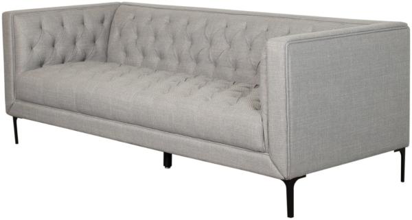 Design Loungesofa Troia - Dreisitzer - hellgrau