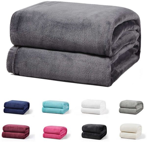 Wohndecke Luxury Kuscheldecke, 150x200 cm, 220x240 cm, 230x270 cm, Buymax, super weiche Fleece-Tagesdecke, Sofadecke