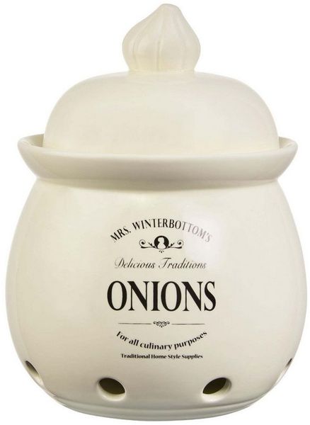 BUTLERS Vorratsdose MRS. WINTERBOTTOM'S Zwiebeltopf Ø 19,5 cm, Dolomit