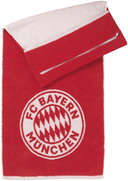 Stryve | Towell + | Sporthandtuch mit Tasche | Magnetclip | Offizielle FC Bayern Edition | bekannt aus Die Höhle der Löwen | ideal für Fitness und Sport