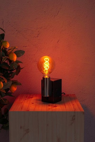 näve LED-Leuchtmittel Dilly, E27, 3 St, Warmweiß, Retro Ø 9,5cm Filament, 3er Set, 4W LED, dimmbar, 1800 Kelvin