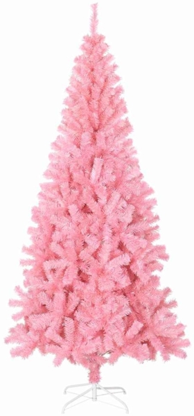 vidaXL Weihnachtsbaum mit 300 LEDs mit Ständer Rosa 210 cm PVC 3396443 Bild 4