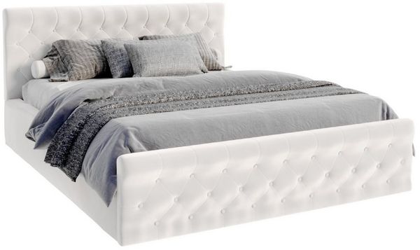FDM Polsterbett PARADISE Bettgestell 90x200, 120x200, 140x200, 160x200, 180x200cm (verfügbar 90x200 120x200 140x200 160x200 180x200cm, Bettrahmen, Bett, mit großen gepolsterten Kopfteil, mit Bettkasten zum aufklappen), Hebbarer Metallrahmen, Bettkasten...