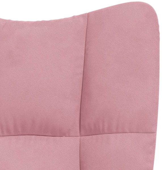 vidaXL Relaxsessel mit Hocker Rosa Samt [328110] Bild 9