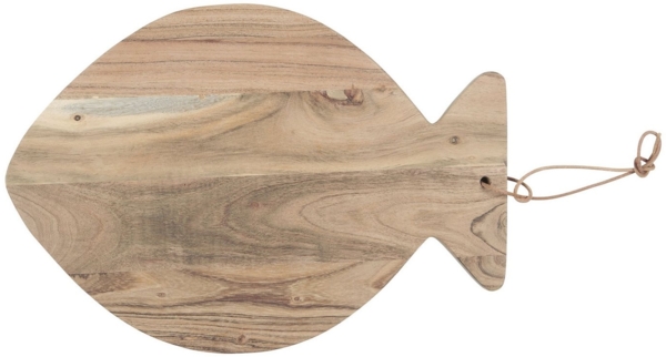 Ib Laursen - Schneidebrett Servierbrett Fisch Rundlich 28x40cm Holz 17101-00