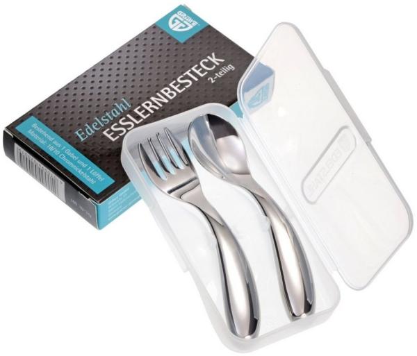 2-tlg. Esslern-Kinderbesteck in Kunststoffbox Bild 5