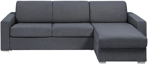 Vente-unique - CALITO Sofa Stoff GrauGrau - B 223 cm152 cm x H 90 cm x L 298 cm