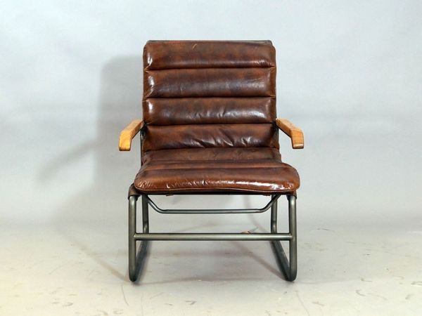 Freischwinger-Sessel New Brunswick Vintage-Cigar