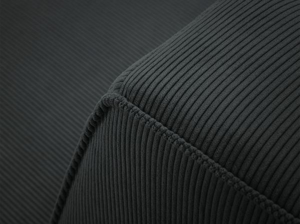 Micadoni Ecksofa Ruby 5-Sitzer Links Kord Scala Schwarz Bild 6