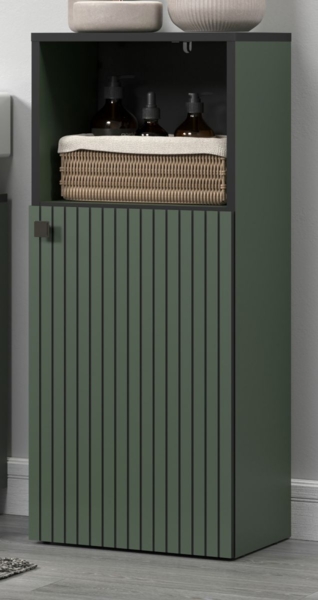 Badezimmer Kommode Bliss in grün 40 x 95 cm
