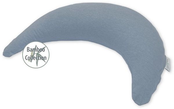 Theraline Bambusmond Nacken- & Kuschelkissen Bamboo Melange blau-grau