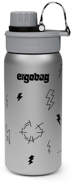 ergobag Trinkflasche Edelstahl Trinkflasche, auslaufsicher und kohlensäuregeeignet