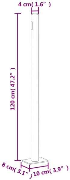 vidaXL Seitenmarkise Ausziehbar Braun 200x600 cm 318009 Bild 9