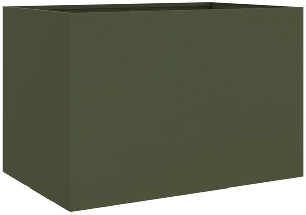 vidaXL Pflanzkübel Olivgrün 62x40x39 cm Stahl 841598 Bild 7
