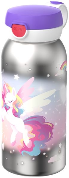 Mepal CAMPUS Isolierflasche mit Klappdeckel 500 ml - Unicorn Glow