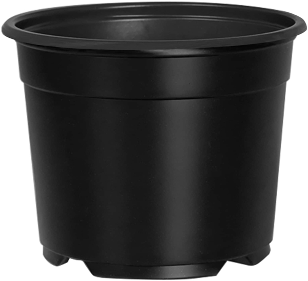 vidaXL Blumentopf 200 pcs Schwarz Ø 15x12,5 cm Kunststoff 42029492