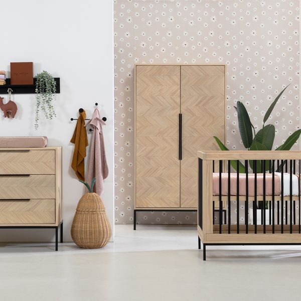 Europe Baby Beau Babyzimmer Natur | Kommode + Schr