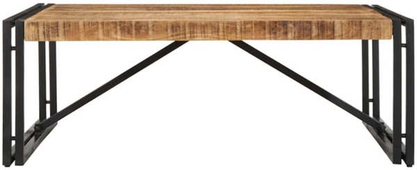 vidaXL Couchtisch 100x100x35 cm Raues Massivholz Mango 4016667