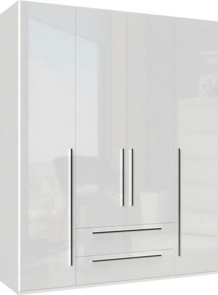 OTTO home Kleiderschrank Piano, UV lackiert, hochglänzend in beige oder weiß, FSC-zertifiziert (Made in Europe) in vielen Breiten, Höhe 224cm, mit Soft-Close Funktion, 2 Schubladen
