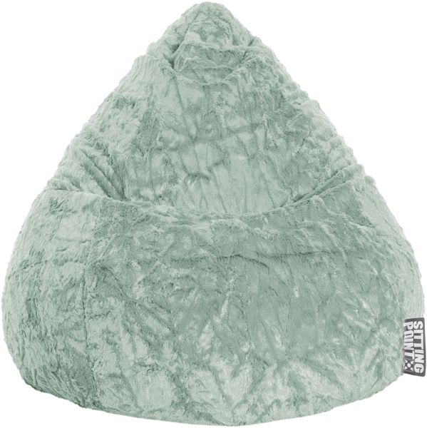 Sitting Point Sitzsack Fluffy L ca. 120 Liter Salbei