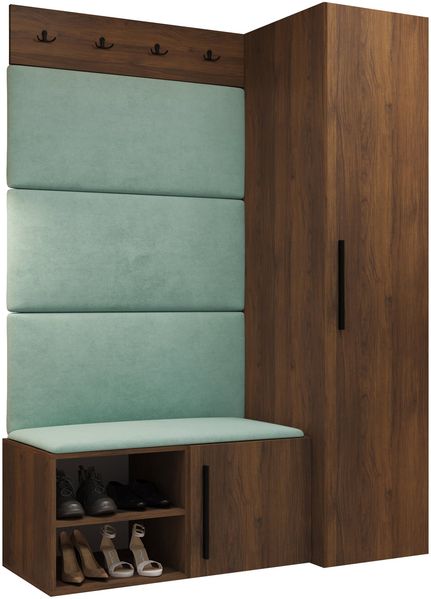 Garderoben-Set Mapreni II (Farbe: Nuss Warmia, Manila 11)