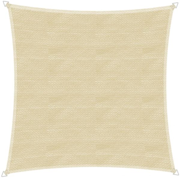 Windhager Sonnensegel Capri 4x4m champagne Sonnenschutz UV-Schutz 50+ Sonnendach Bild 2