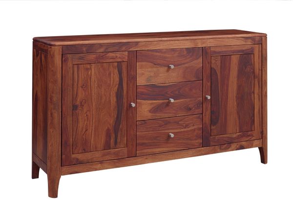 Sideboard Sheesham146x40x86 walnuss geölt BROOKLYN #22