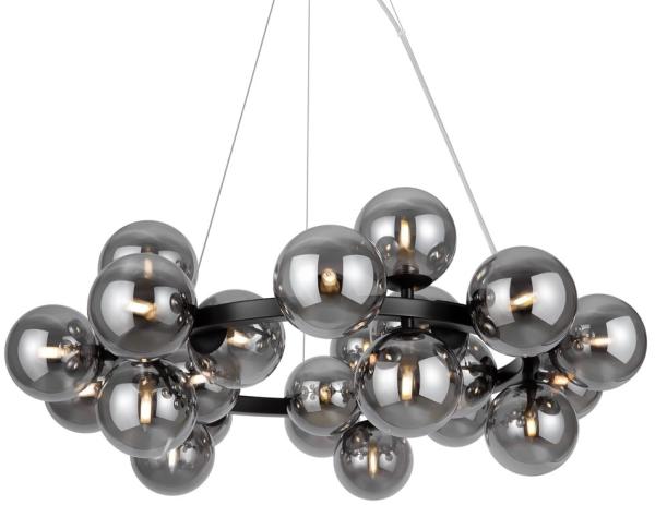 Maytoni Pendelleuchte Dallas 25-flammig schwarz rauchglas rund Bild 2