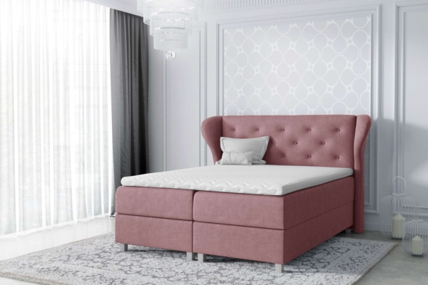 99rooms Bellagio Boxspringbett Velours 140x200 cm Lila