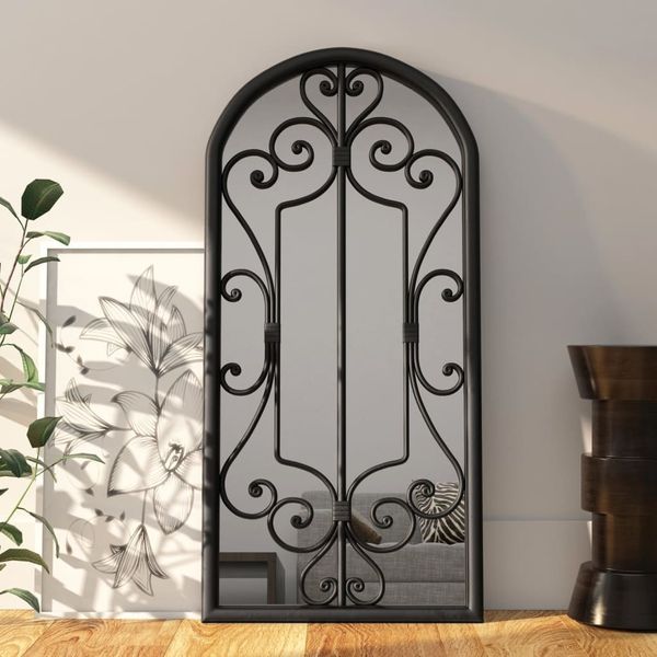 vidaXL Spiegel Schwarz 100x45 cm Eisen für den Innenbereich 3093544