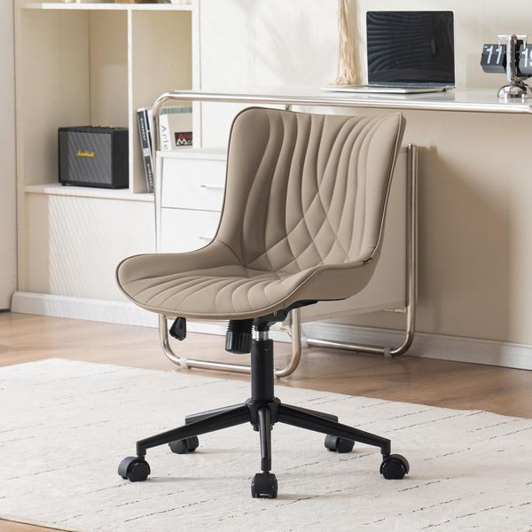 YOUTASTE Ergonomischer Bürostuhl Fischschwanz-Design Rollen, Höhenverstellbar