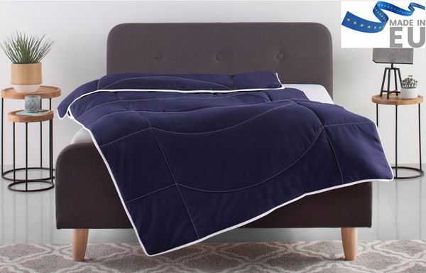 OTTO home Microfaserbettdecke Microlux, Bettdecke 135x200 cm und Übergrößen bis 240x220cm, Füllung: Feuchtigkeitsregulierende 3D Klimafaser (Polyester), Bezug: Microfaser-Feinbatist, fest versteppter Bezug - keine Bettwäsche nötig, Sommer, Winter