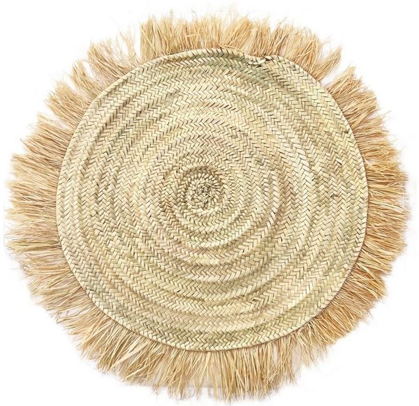 Marrakesch Orient & Mediterran Interior Teppich Boho Style Teppich Flurteppich Wanddeko Rund Silva 90cm, Handarbeit