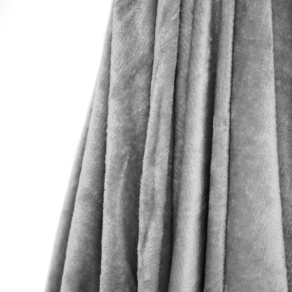 Plüsch Spannbettlaken 120-130 x 200 cm + 30 cm mit Rundumgummizug - Cashmere Touch 180 gsm Grau Bild 4