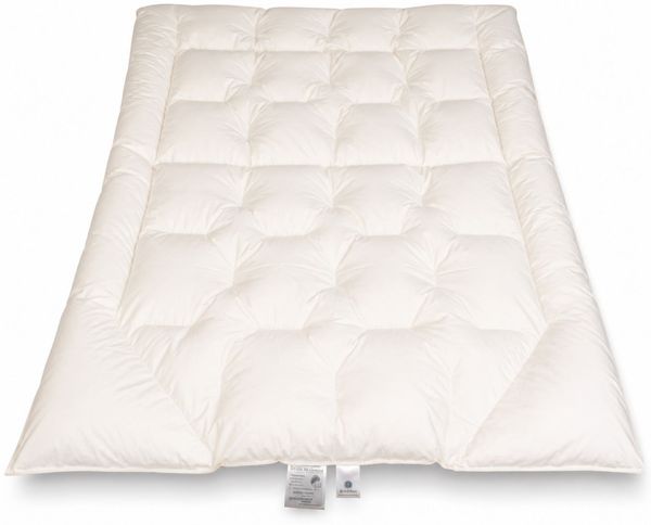 Hofmann Premium Sommer Daunendecke Körperformbett 135x200 cm 100% can. Gänsedaunen