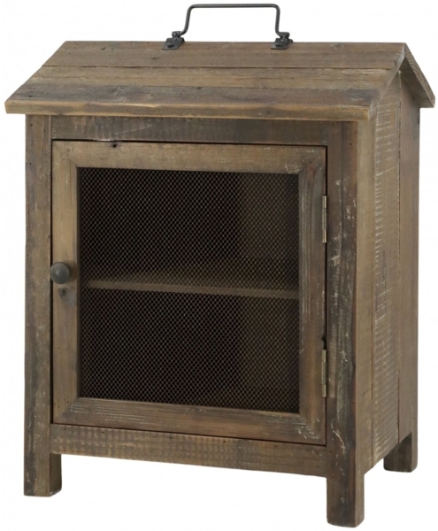 Chic Antique - Fliegenschrank Alt Holz Unika Schrank Regal 40053700