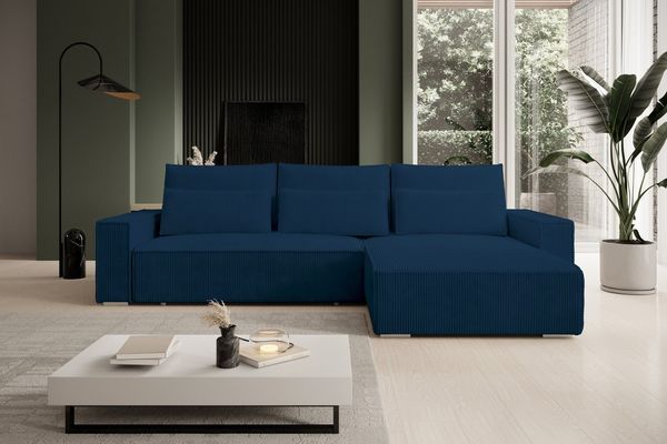 storez24 Ecksofa Alice, wahlweise mit Bettfunktion und Bettkasten, Steppung im Sitzbereich