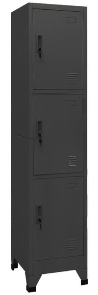 vidaXL Schließfachschrank Anthrazit 38 x 45 x 180 cm Stahl