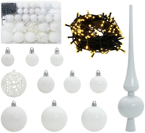 vidaXL Künstlicher vorbeleuchteter Weihnachtsbaum Grün 120 cm PVC 3396992 Bild 5