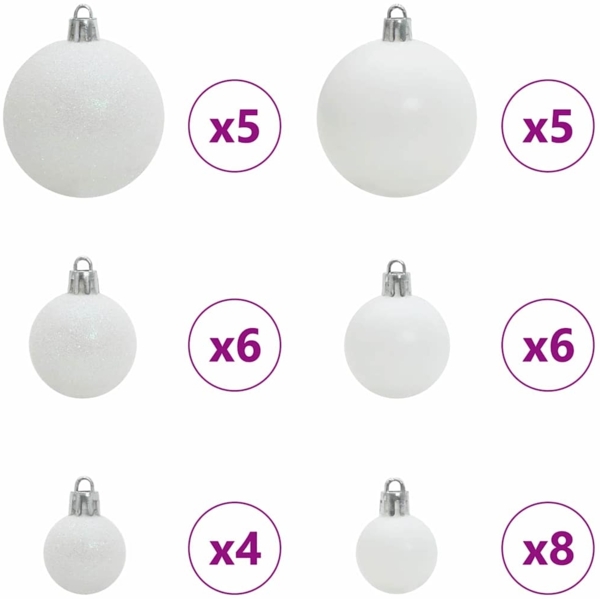 vidaXL Künstlicher vorbeleuchteter Weihnachtsbaum Grün 120 cm PVC 3396992 Bild 6