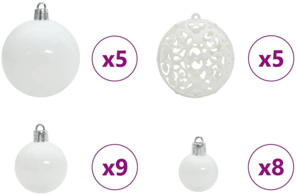 vidaXL Künstlicher vorbeleuchteter Weihnachtsbaum Grün 120 cm PVC 3396992 Bild 7