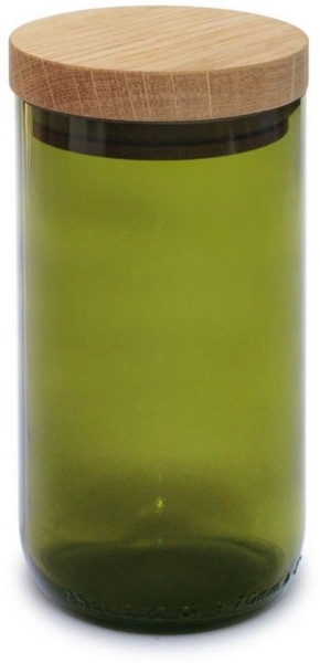 Vorratsglas mit Eichendeckel 450 ml von SIDE BY SIDE