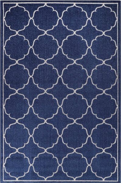 Sanat 'Berlin' Teppich, Höhe: 6 mm, In -und Outdoor geeignet, Blau, 200x290 cm
